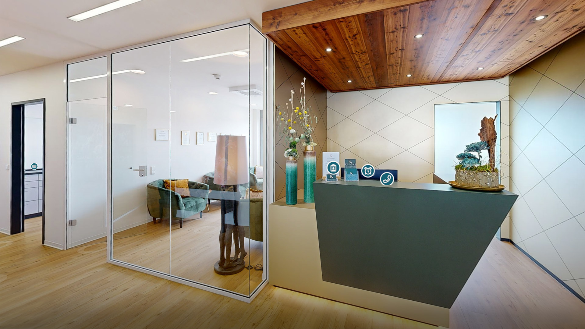 Virtueller 3D-Rundgang durch die Klinik am Schwarzwald in Lauchringen